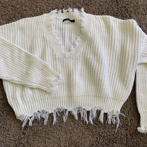 ZAFUL distressed sweater